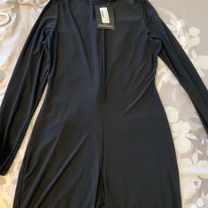 Black Slinky high neck unitard